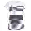 Women's Short-Sleeve Sailing T-Shirt 100 - White Blue Navy