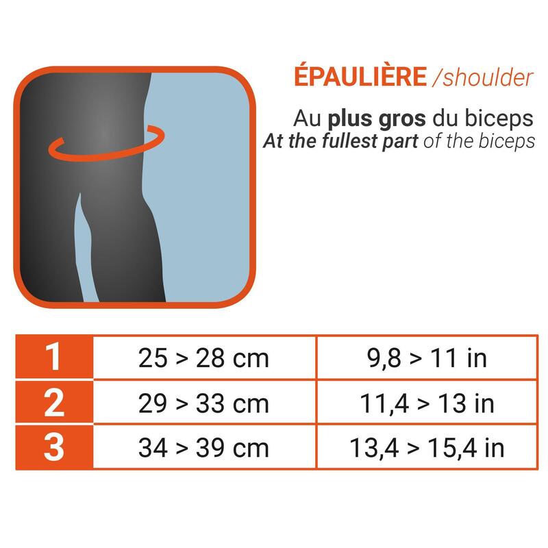 Schulterbandage Mid 500 links/rechts Erwachsene schwarz