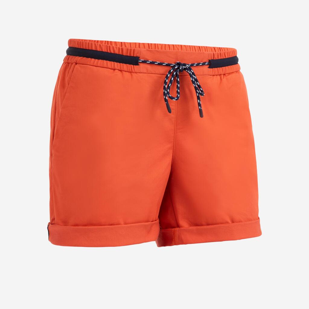 Women’s sailing Shorts SAILING 100 - Red