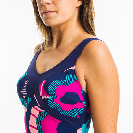 Maillot de bain une pièce femme gainant d'aquagym Karli ...