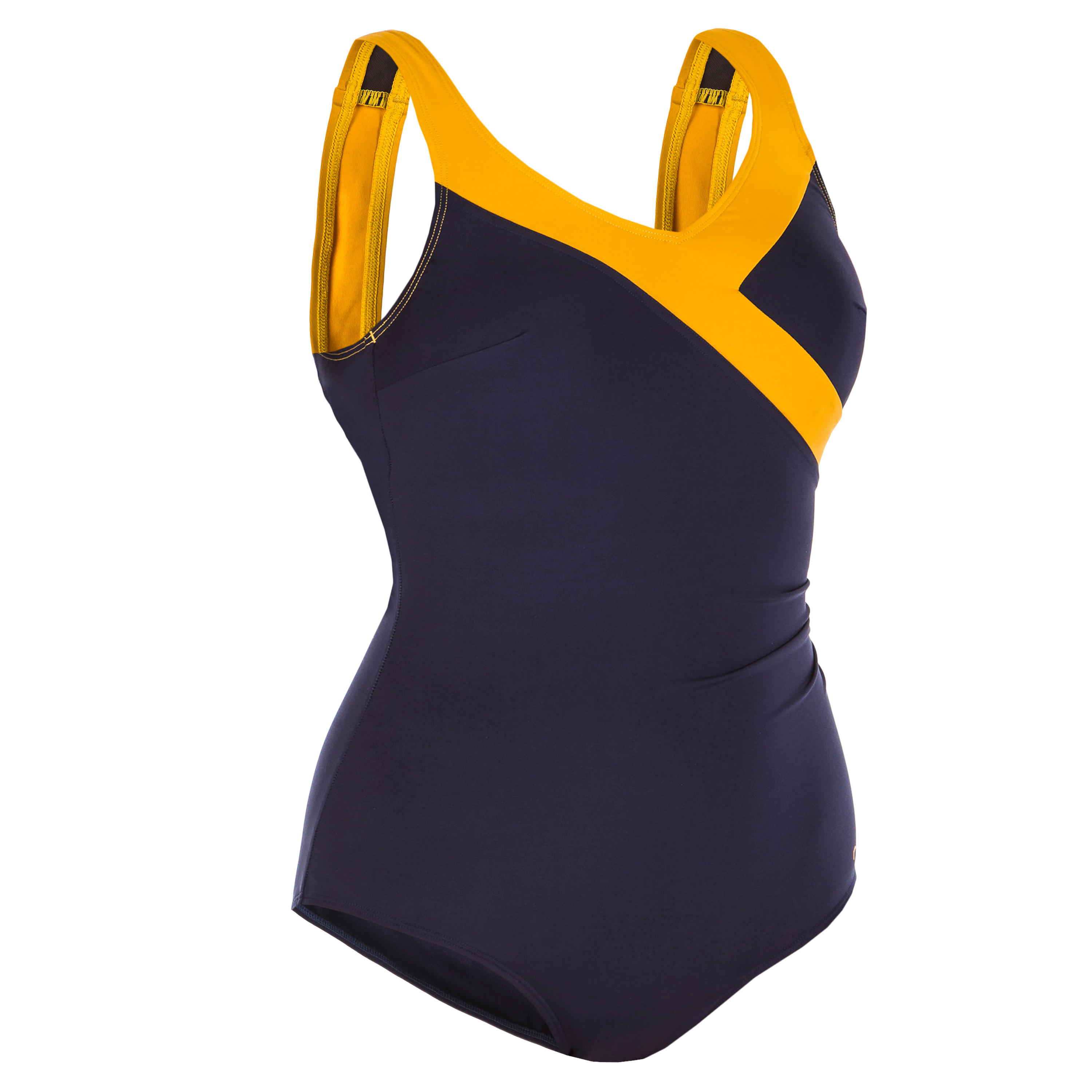 Women’s Aquafitness 1-piece swimsuit Karli blue ochre 11/11
