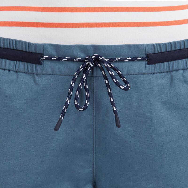 Pantalón Largo Vela Sailing 100 Mujer Gris Robusto