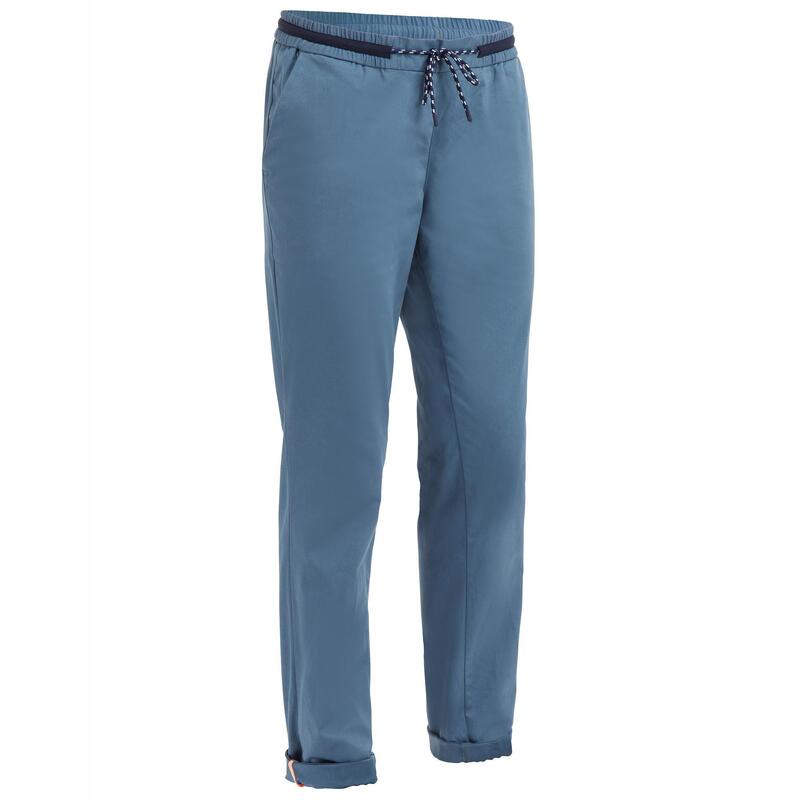 Pantalón Largo Vela Sailing 100 Mujer Gris Robusto