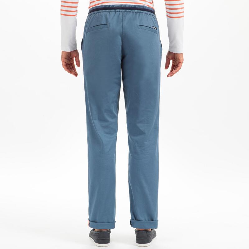 Pantalón Largo Vela Sailing 100 Mujer Gris Robusto