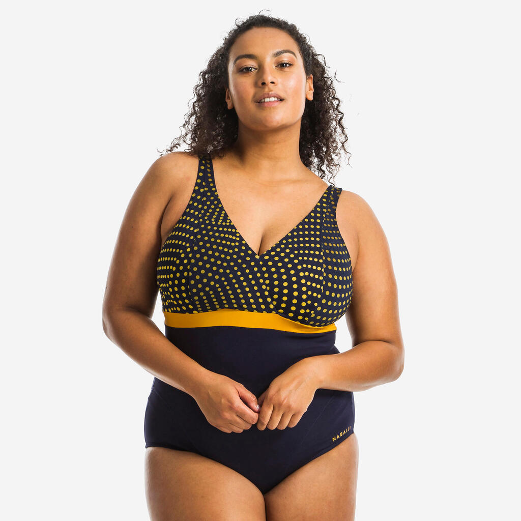 Traje de Baño Hidrogimnasia Mia Dot Mujer Azul Copas D/E