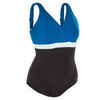 Women's Aquafitness 1-piece swimsuit Mia Black Blue D/E Cup