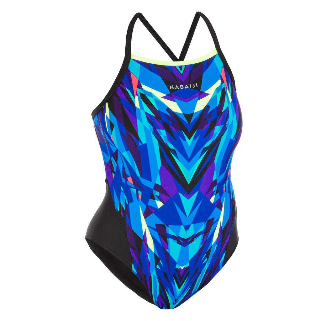 Maillot de bain de natation femme une pièce Lexa kal bleu