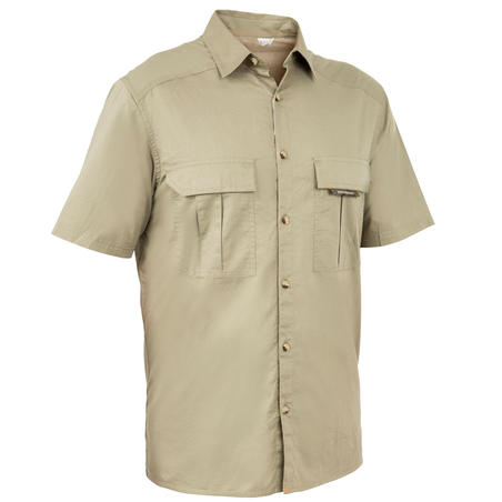 100 Short Sleeve Hunting Shirt - Light Green