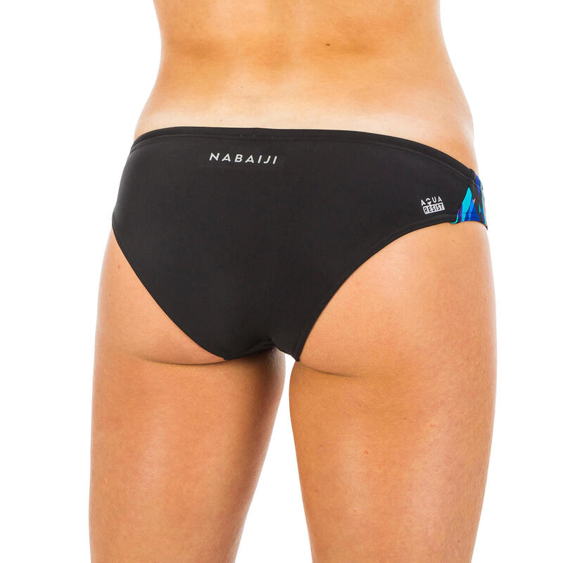 Bas de maillot de bain de natation femme Jana kal noir et bleu