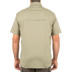 Chemise manches courtes chasse 100 vert clair