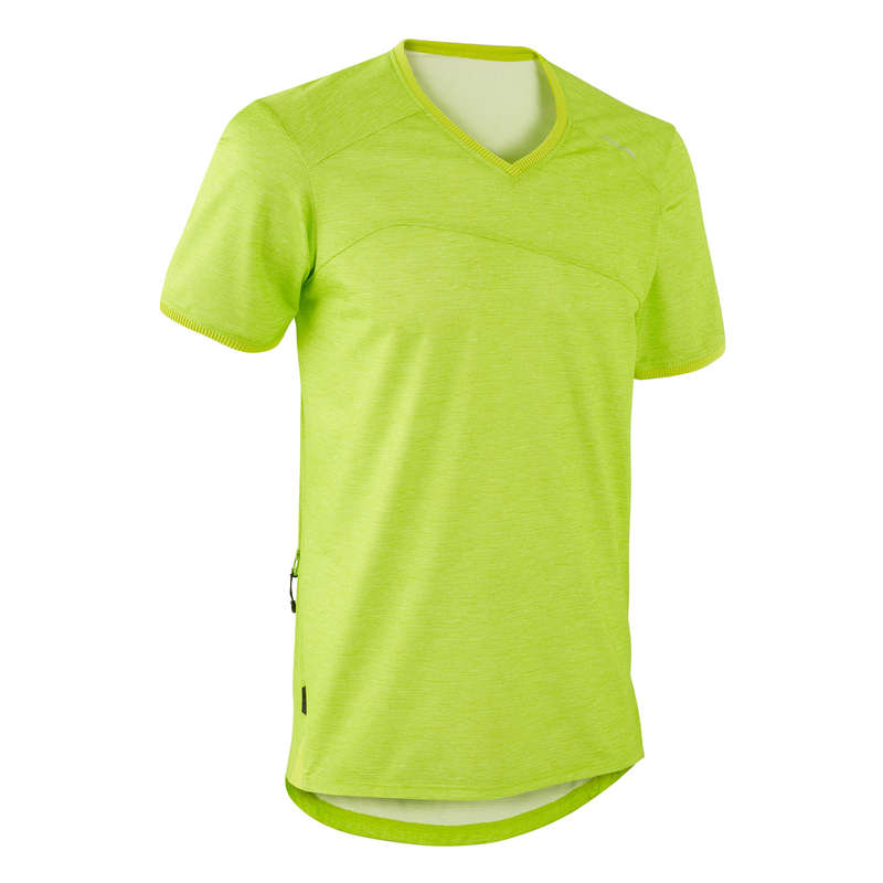 MEN WARM WEATHER ST MTB APPAREL Cycling - Men's Jersey ST 100 - Green ROCKRIDER - Cycling