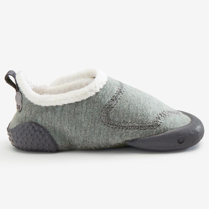 嬰幼兒內襯軟鞋550 Baby Light - 灰色／白色