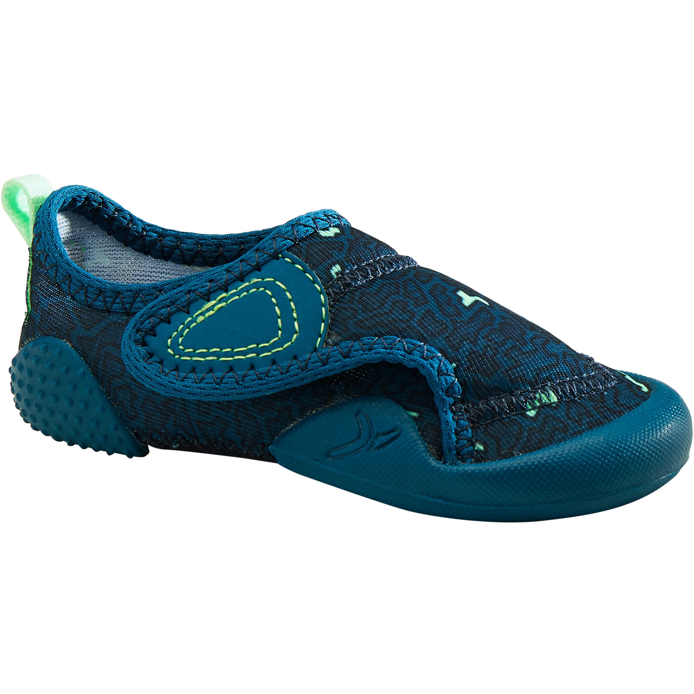 DOMYOS Kids' Baby Light Breathable Bootees - Blue Print