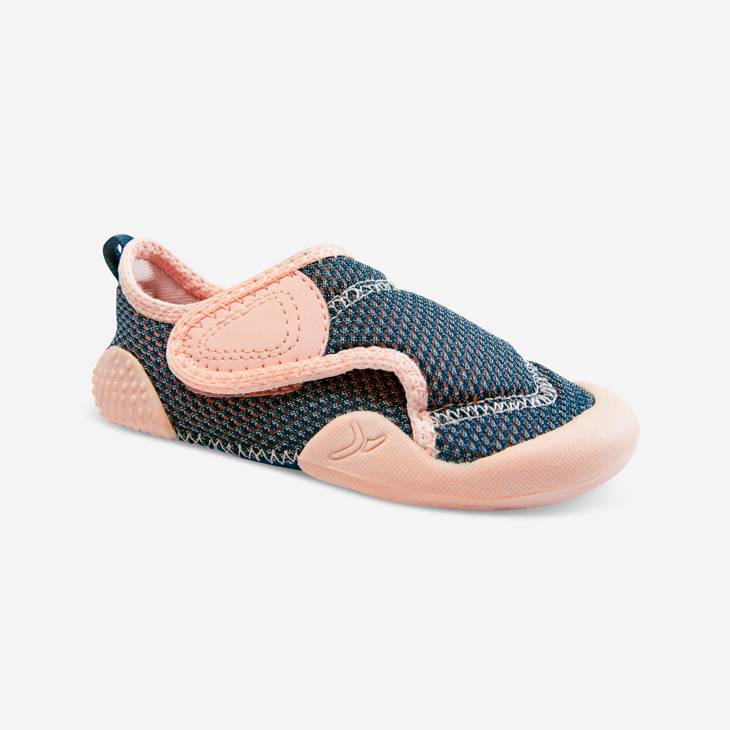 Children's non-slip, breathable slipper - blue/pink