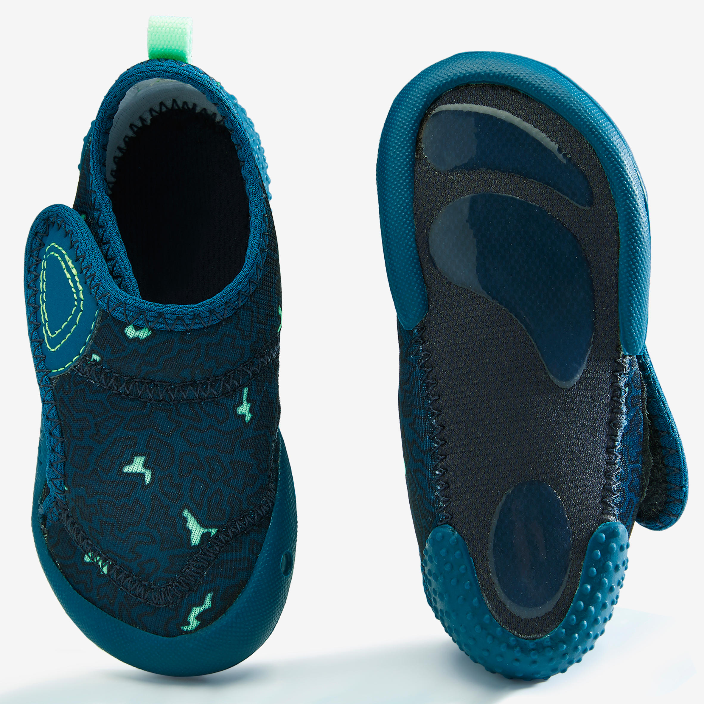 Kids' Baby Light Breathable Bootees - Blue Print 4/7