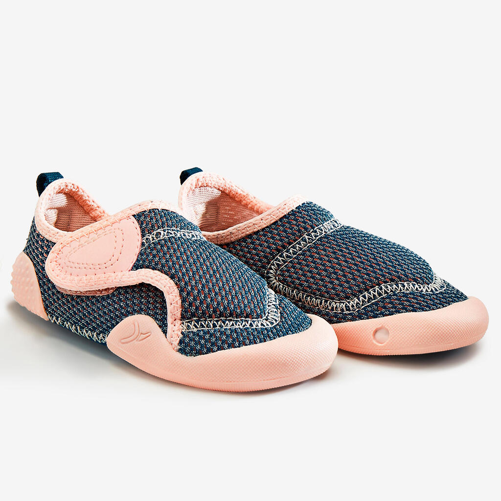 Chausson antidérapant et respirant enfant - bleu/rose
