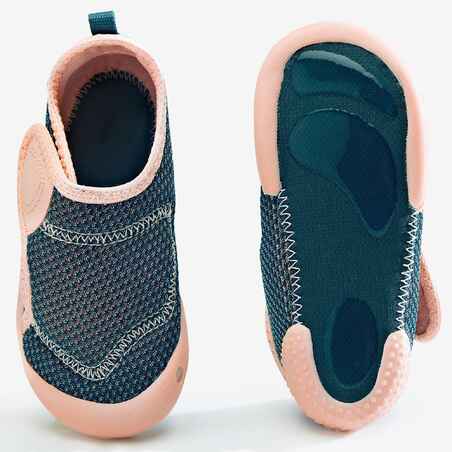 Kids' Non-Slip and Breathable Bootees - Blue/Pink