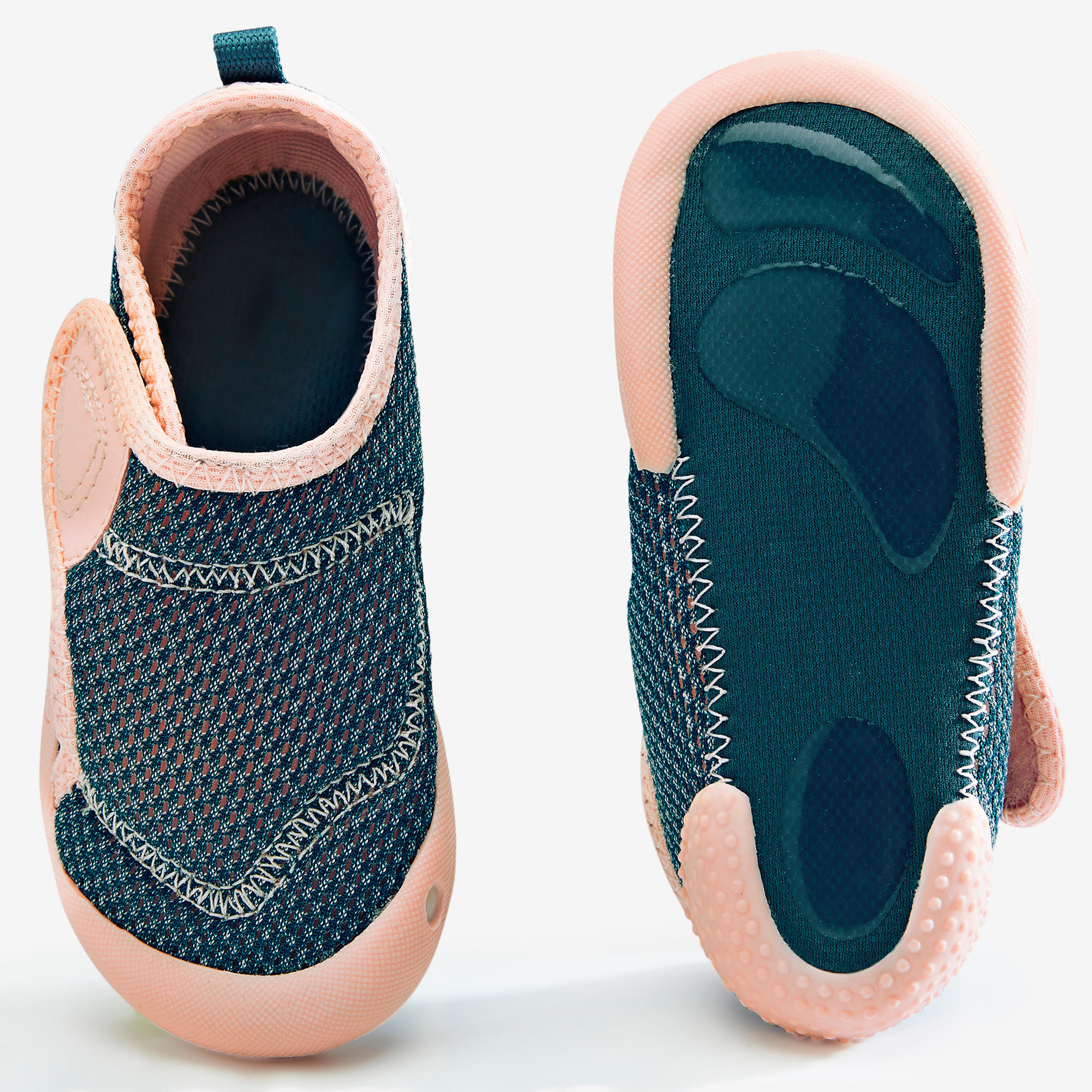 Kids' Non-Slip and Breathable Bootees - Blue/Pink 4/10