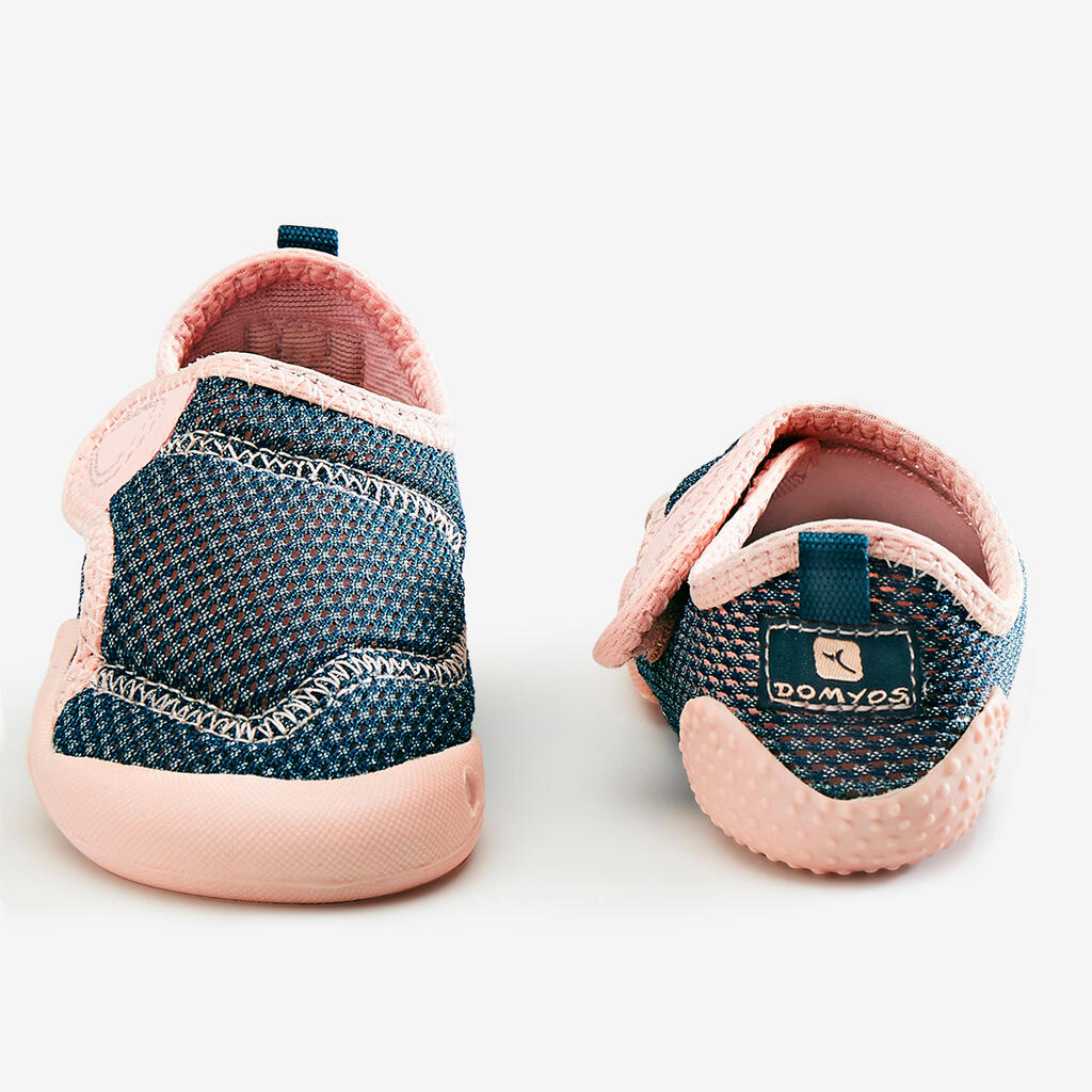 Chausson antidérapant et respirant enfant - bleu/rose