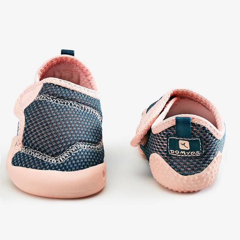 Sepatu Bootee Prewalker Bayi Anti Selip dan Berpori Babylight - Biru/Pink