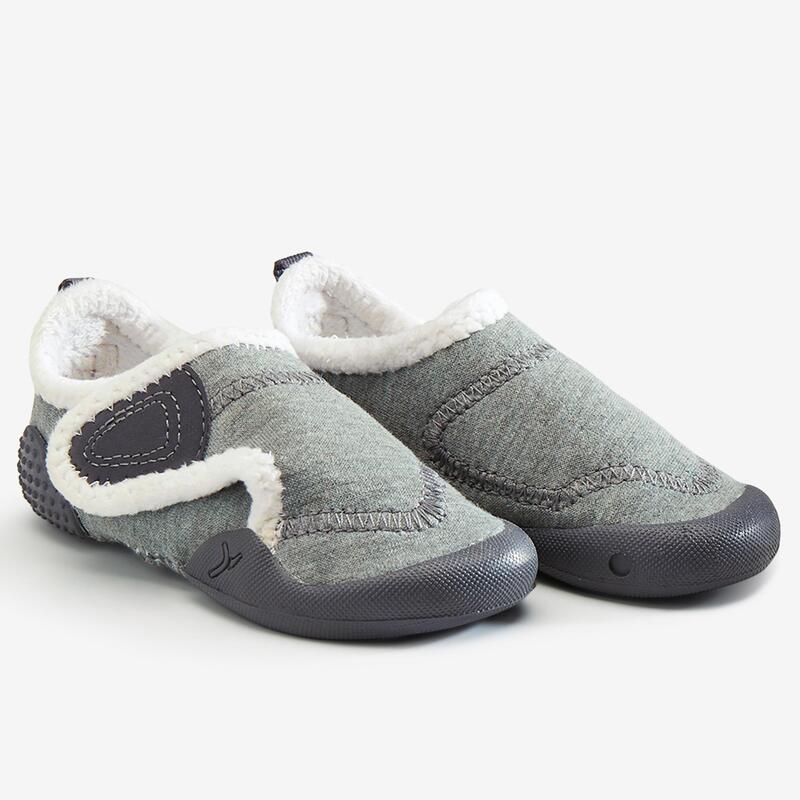 550 Baby Light Lined Bootees - Grey/White