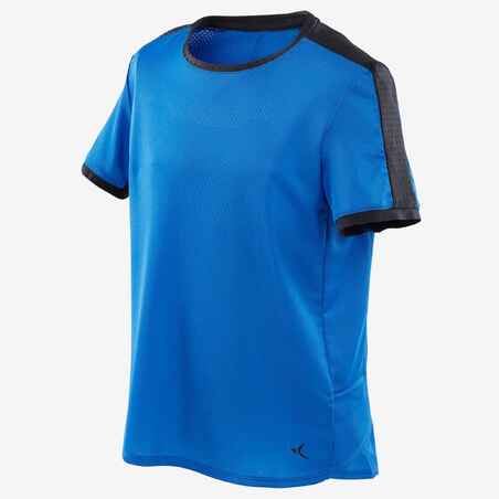 Boys' Technical Breathable Gym T-Shirt S900 - Blue