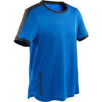 Camiseta transpirable y técnica GIMNASIA INFANTIL S900 niño azul 