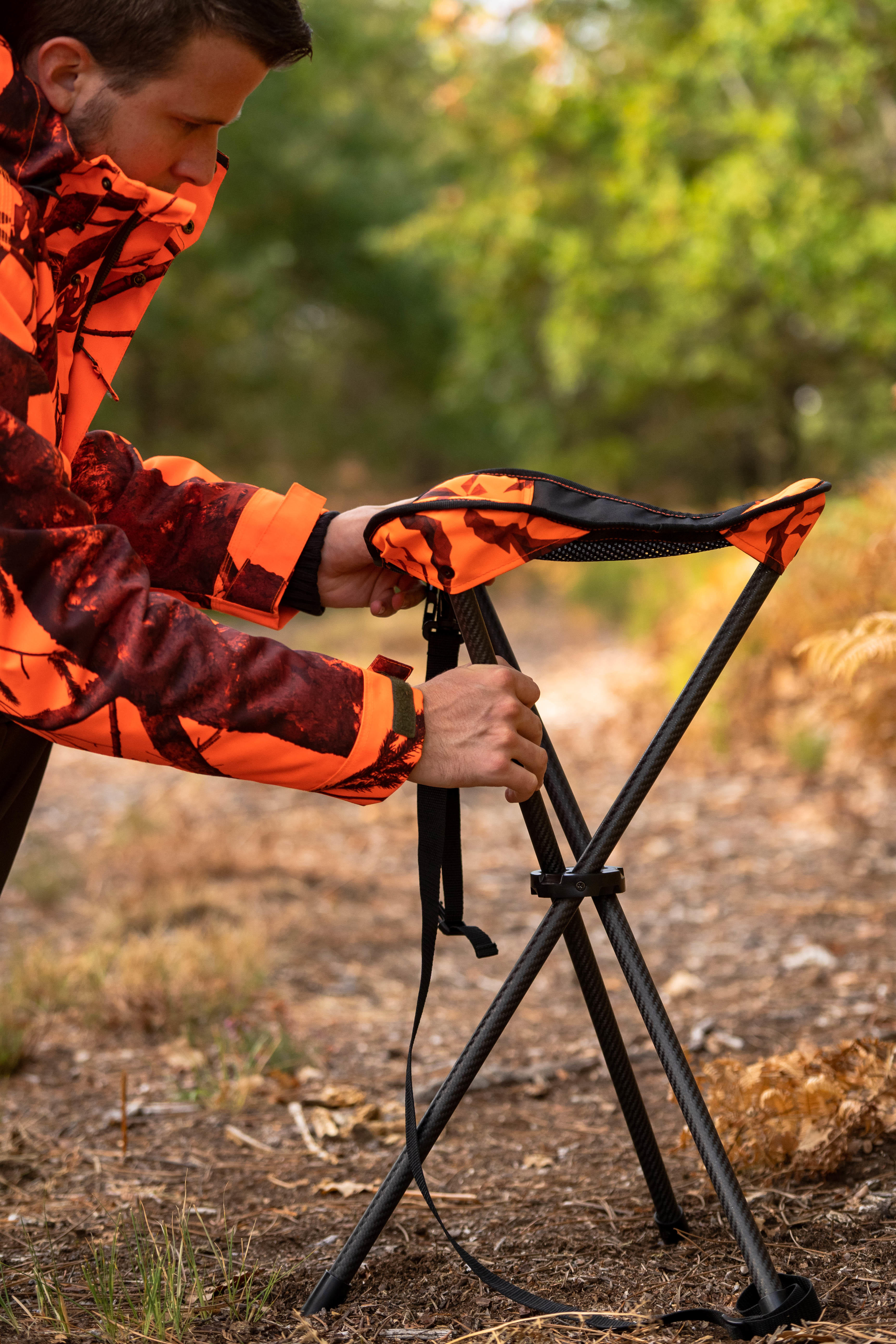 Siège de chasse en carbone BG P900 - SOLOGNAC