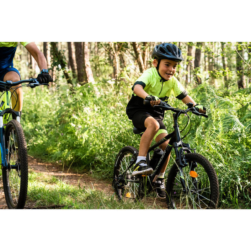 Gyerek MTB kerékpáros sisak 500-as, fluoreszkáló