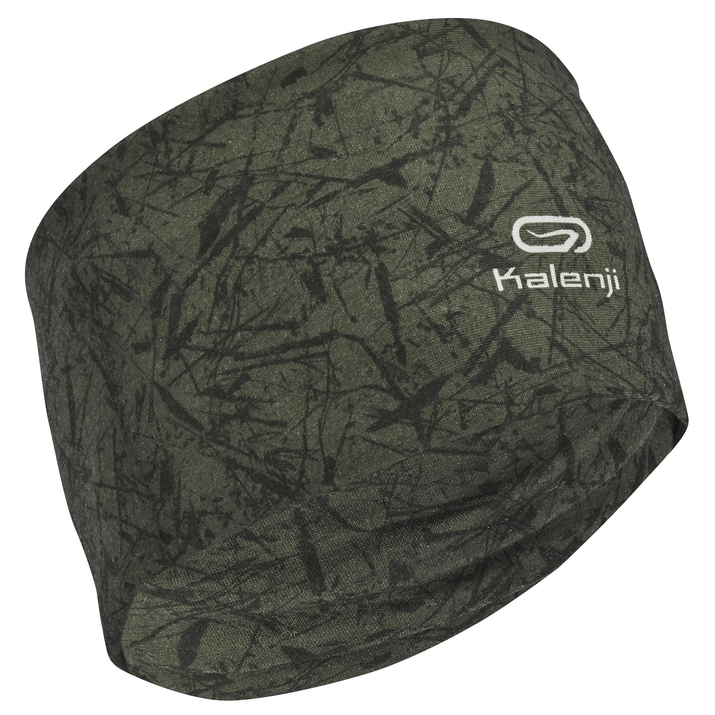 

Kalenji Multipurpose Running Headband Carbon Grey/Black Print, Black/grey