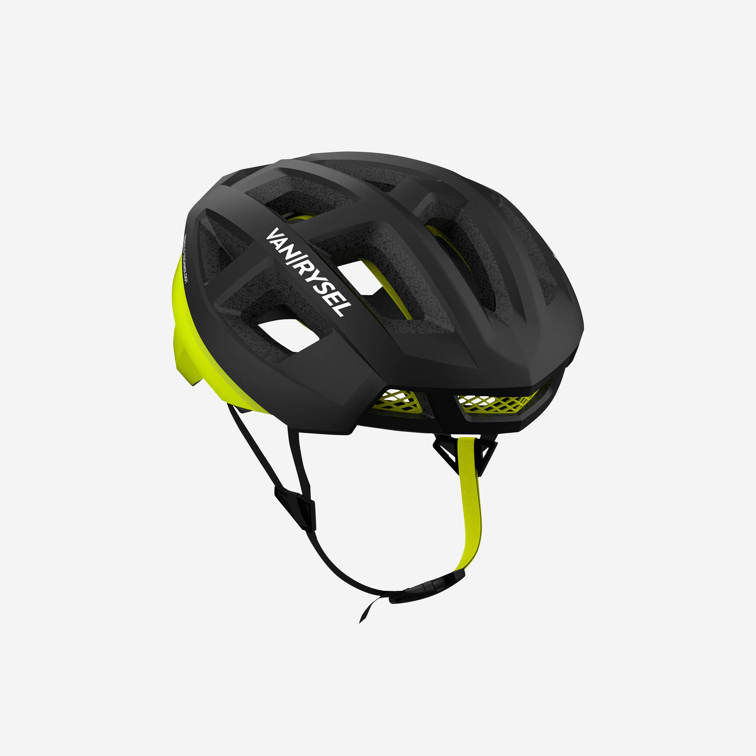 Adult Road Bike Helmet RoadR 900  - Black/Yellow -  1