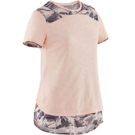 Girl's 2 in 1 T-shirt - Pink