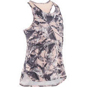 Girls Tank Top Gym Breathable Synthetic S500 - Pink Print