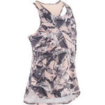 Domyos Ademend topje voor gym meisjes S500 synthetisch roze/print