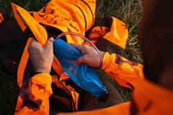 DURABLE WATERPROOF HUNTING JACKET SUPERTRACK 900 - NEON ORANGE