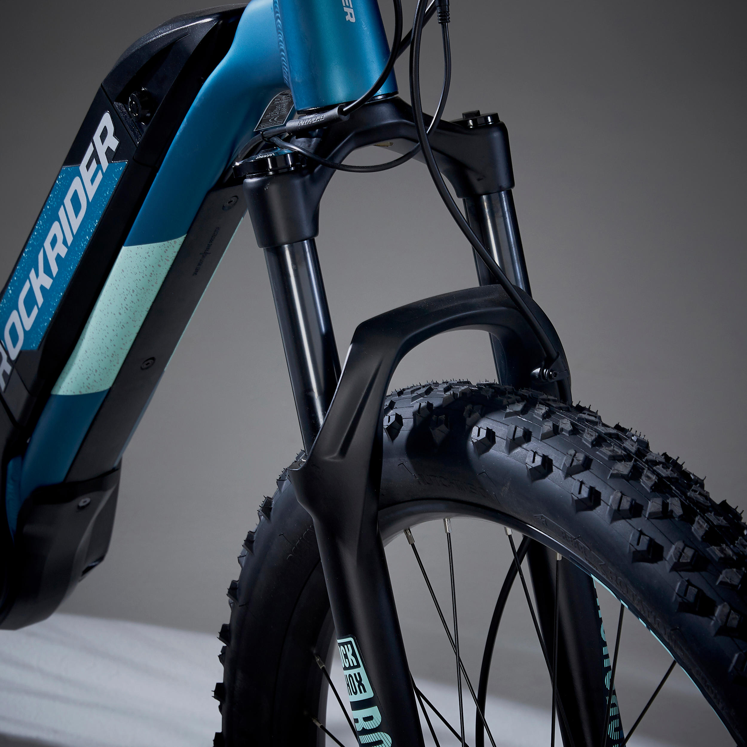 Women's 27.5" + Electric Semi-Rigid E-ST 900 MTB Bike - Turquoise 3/14