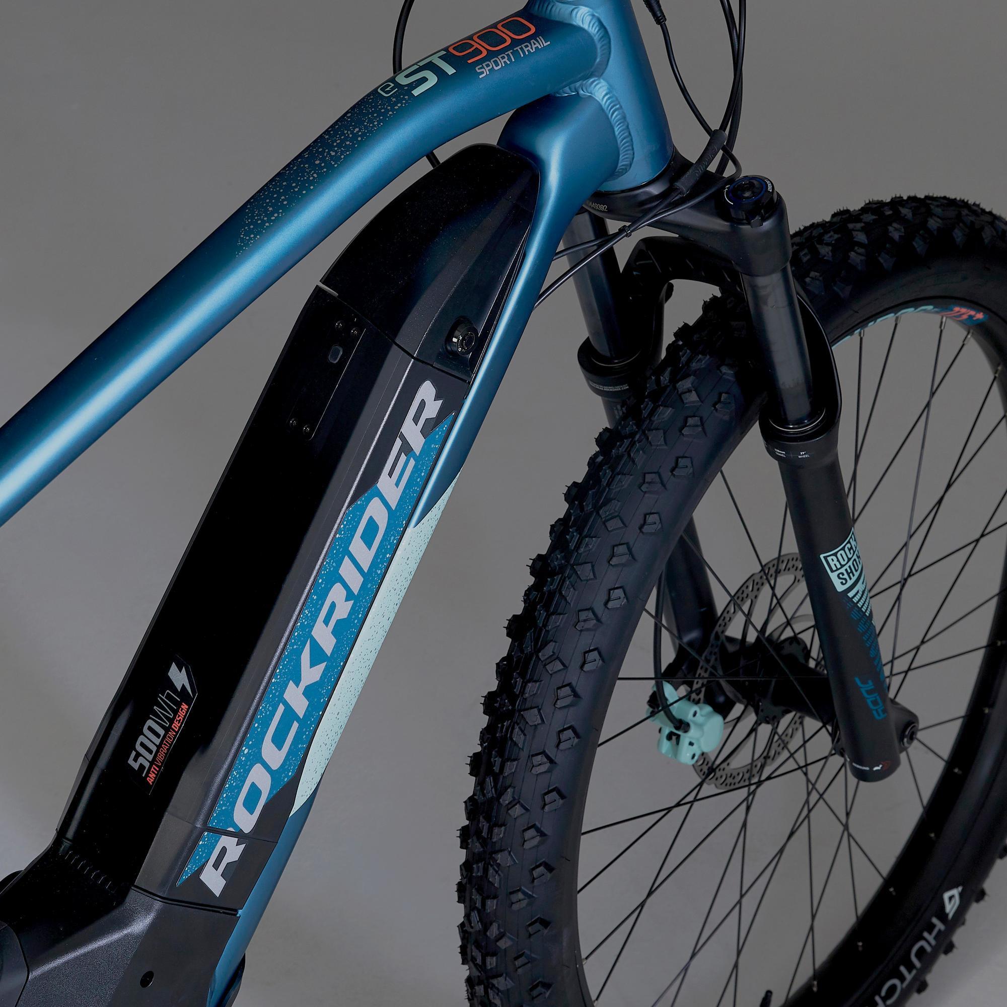 27.5+ Inch WOMEN'S ELECTRIC MOUNTAIN BIKE ROCKRIDER E-ST 900 - TURQUOISE  ROCKRIDER - Decathlon
