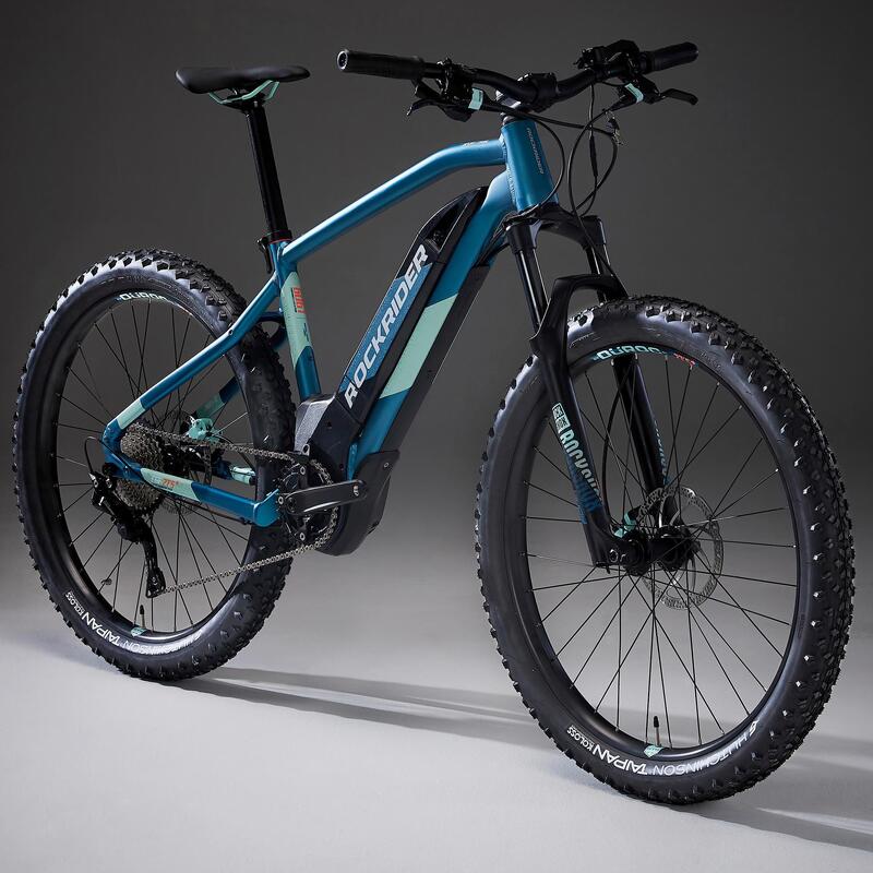 Transeúnte enfermo Consejos Bicicleta eléctrica de montaña mujer 27,5+" Rockrider Ebike St 900 turquesa | Decathlon Transeúnte enfermo Consejos Bicicleta eléctrica de montaña mujer 27,5+" Rockrider Ebike St 900 turquesa | Decathlon