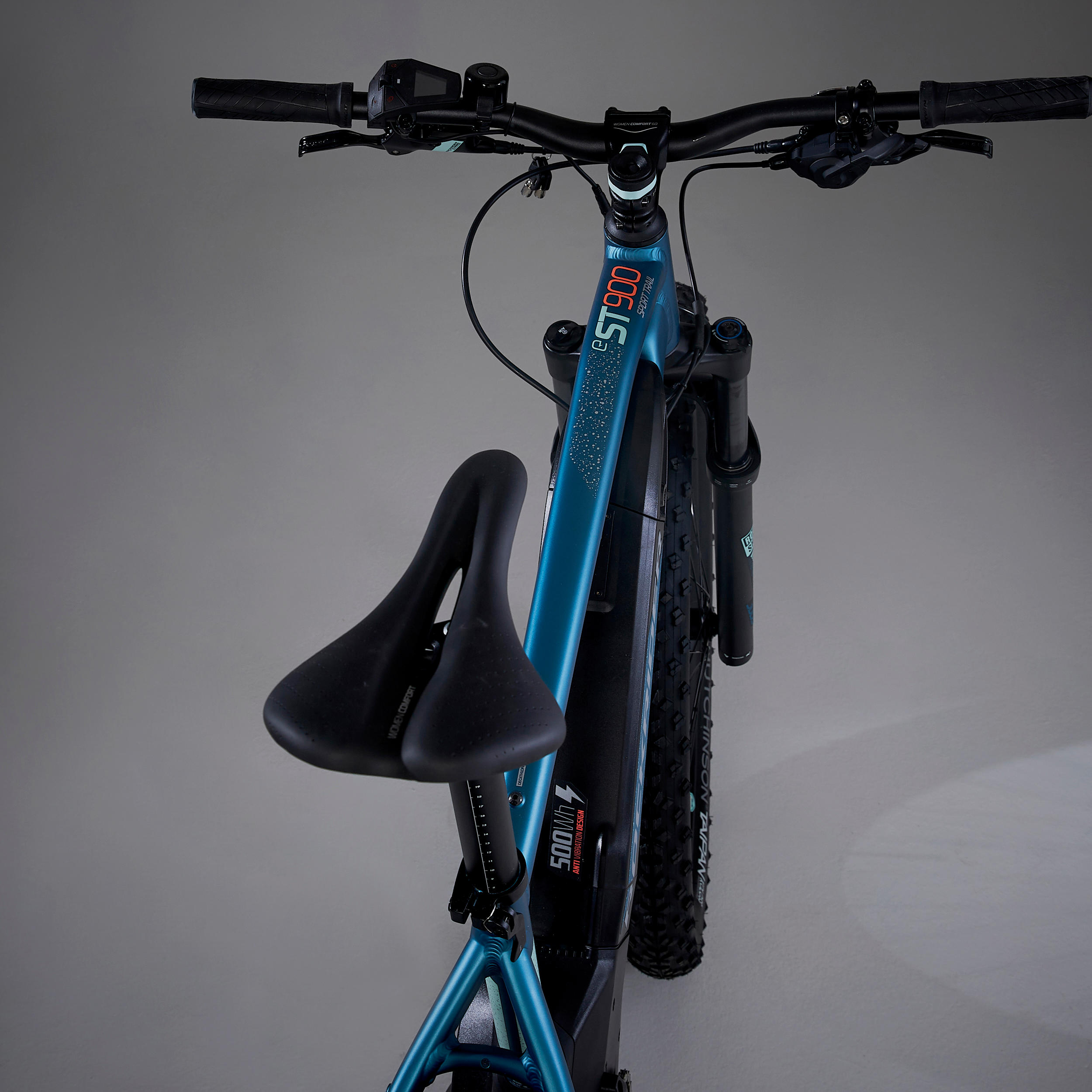 Women's 27.5" + Electric Semi-Rigid E-ST 900 MTB Bike - Turquoise 10/14