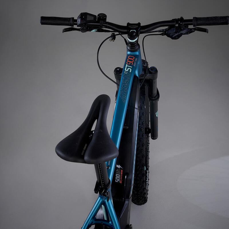 Bicicletă MTB electrică semi-rigidă 27'5"+, e-ST 900 Turcoaz