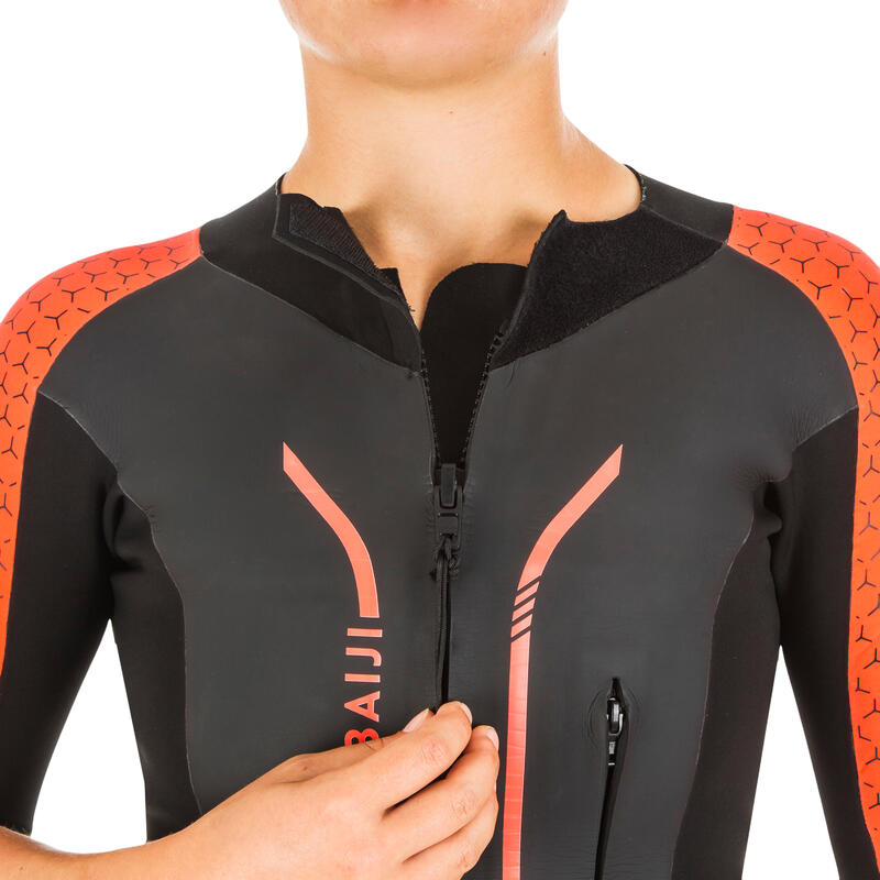 Wetsuit voor swimrun uniseks neopreen 4/2 mm