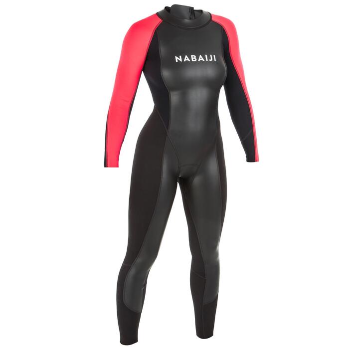 COMBINAISON NATATION EAU LIBRE NÉOPRÈNE FEMME OWS 2/2 mm Nabaiji Decathlon