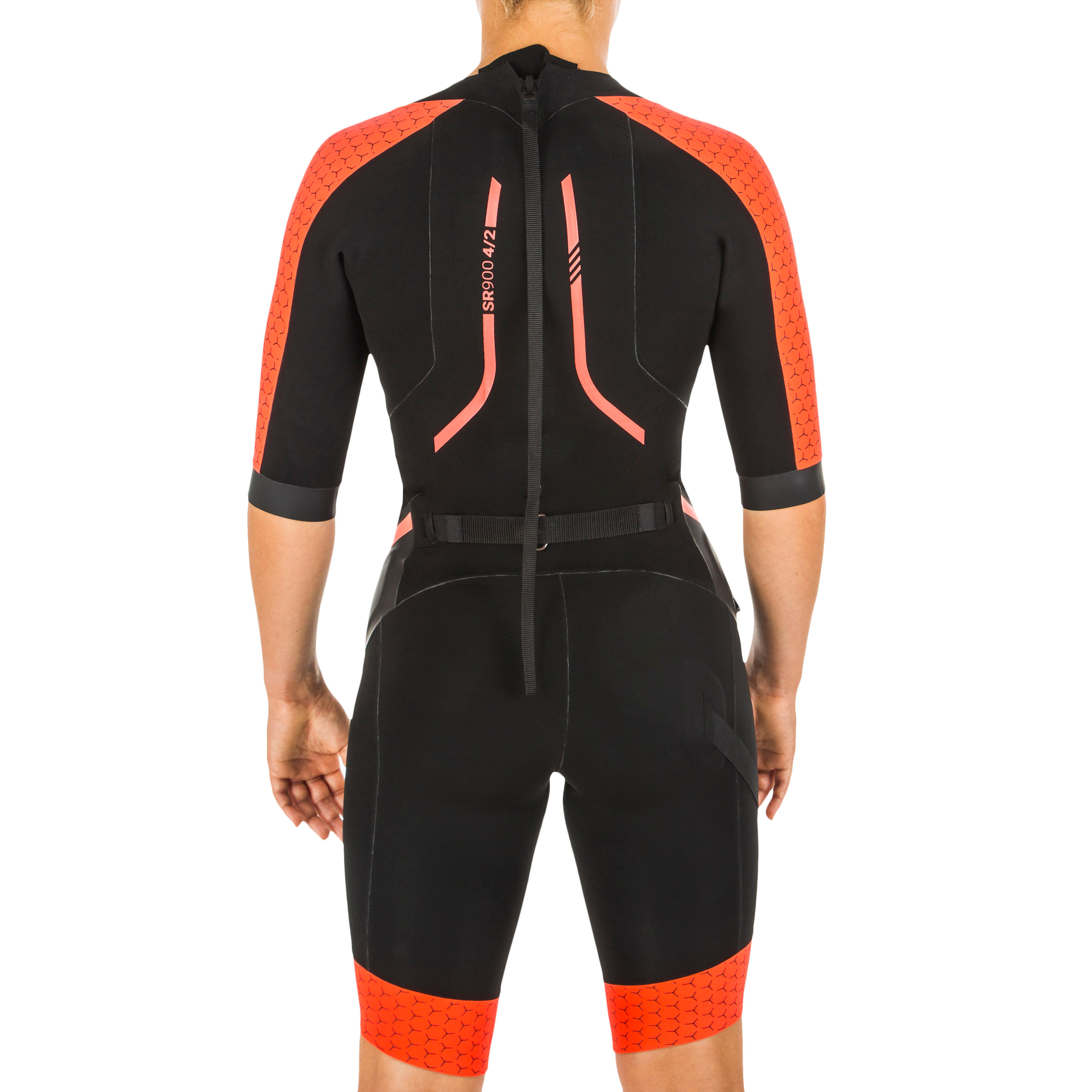 Wetsuit voor swimrun uniseks neopreen 4/2 mm 13/19