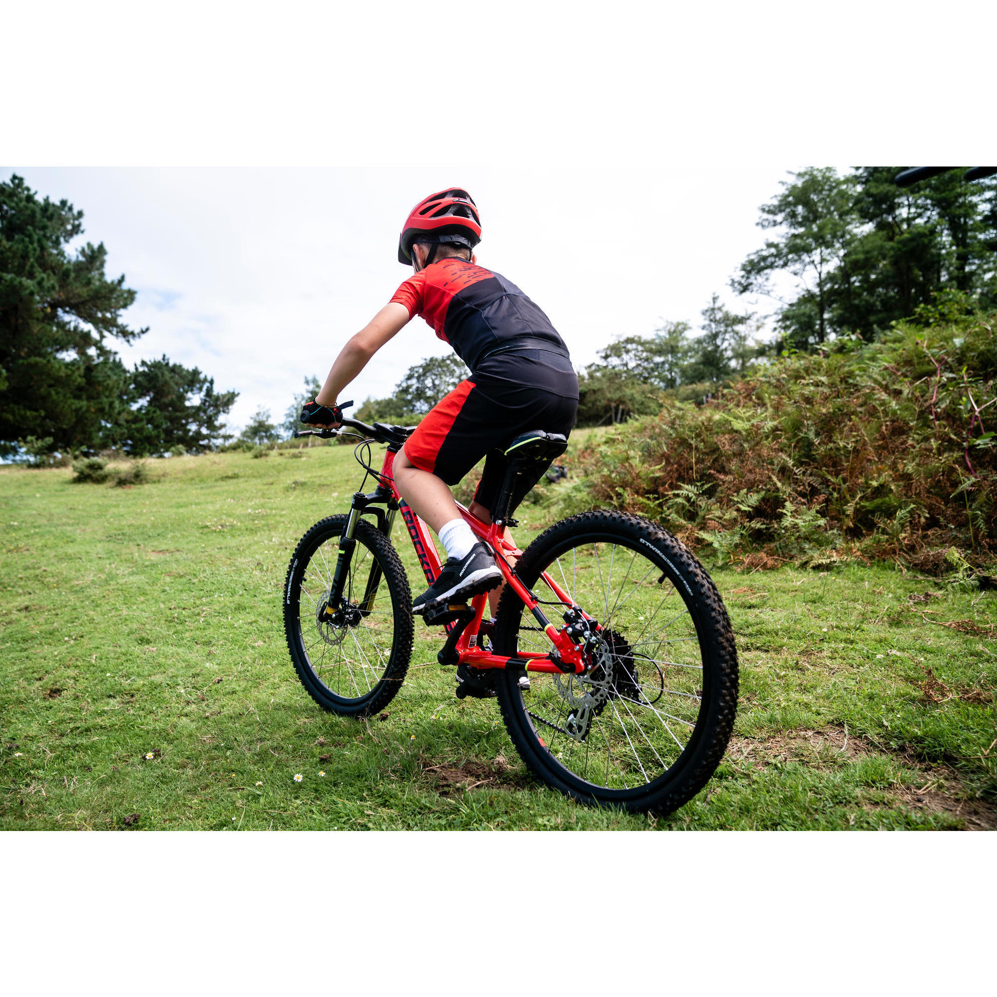 Pantal n ciclismo MTB corto ni os Rockrider 500 Decathlon