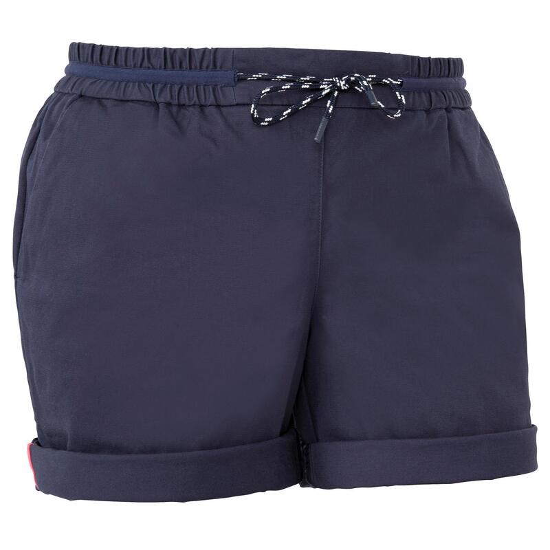 Segelshorts Damen 100 marineblau