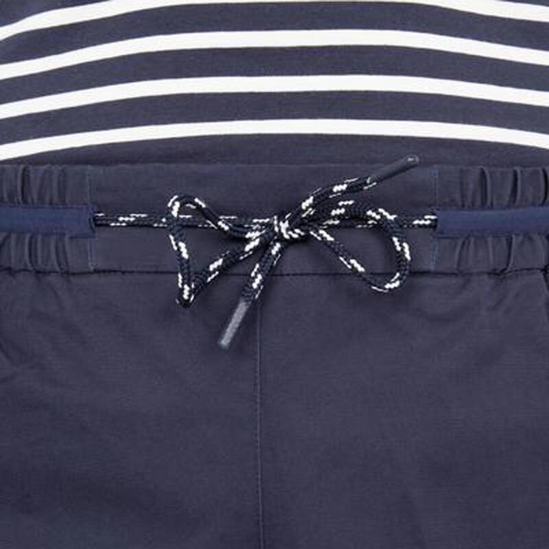 Zeilshort voor dames SAILING 100 marineblauw