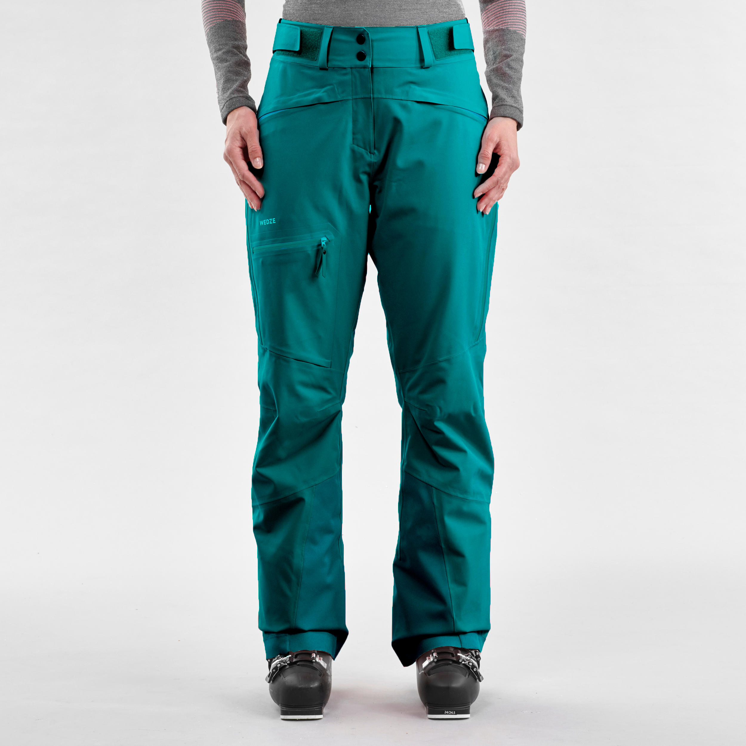 Women’s Freeriding ski trousers FR500 - Green 12/20