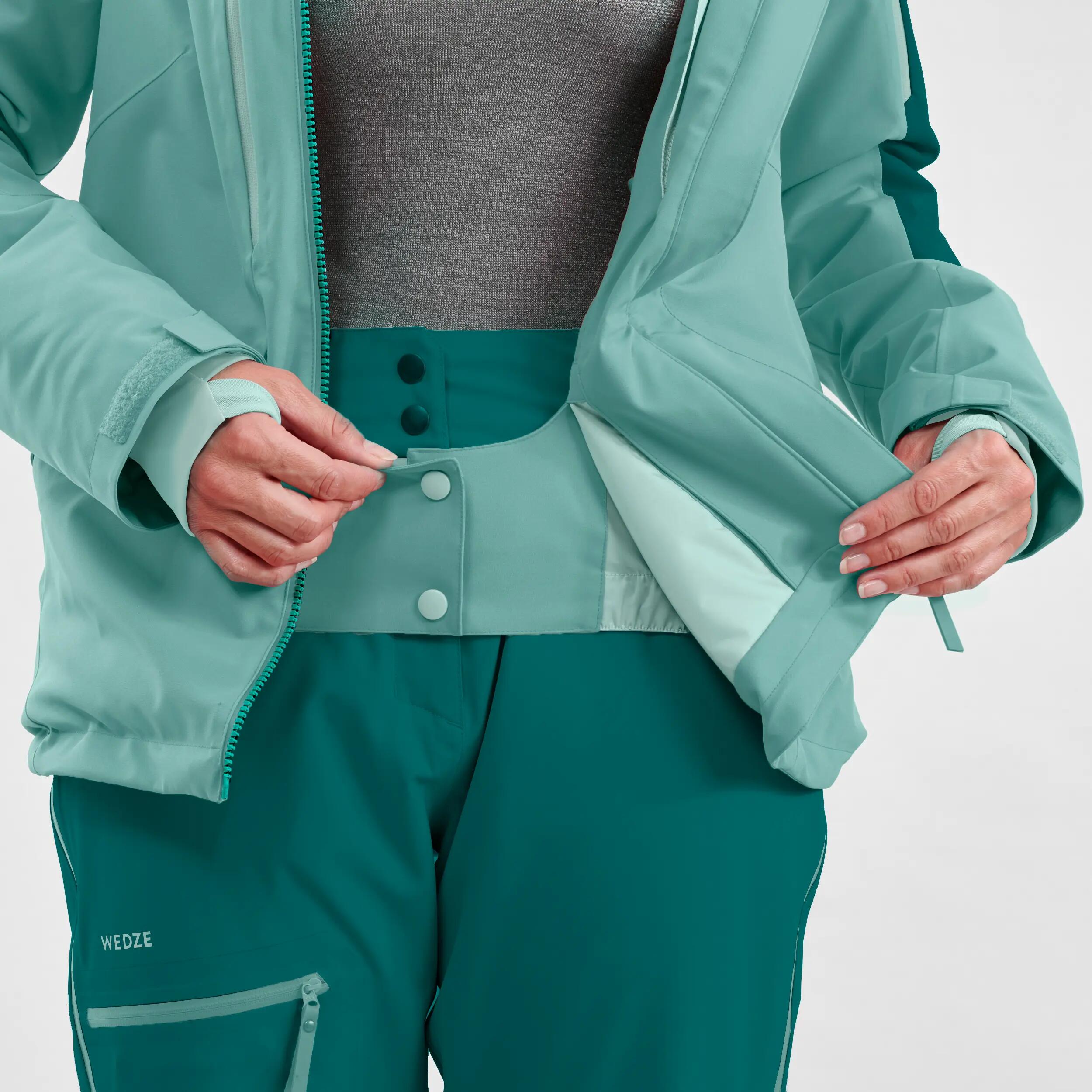 Women’s Freeride SKI JACKET FR500 - Green 6/20