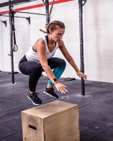 Exercice golf - box jump - musculation- decathlon Exercice golf - box jump - musculation- decathlon