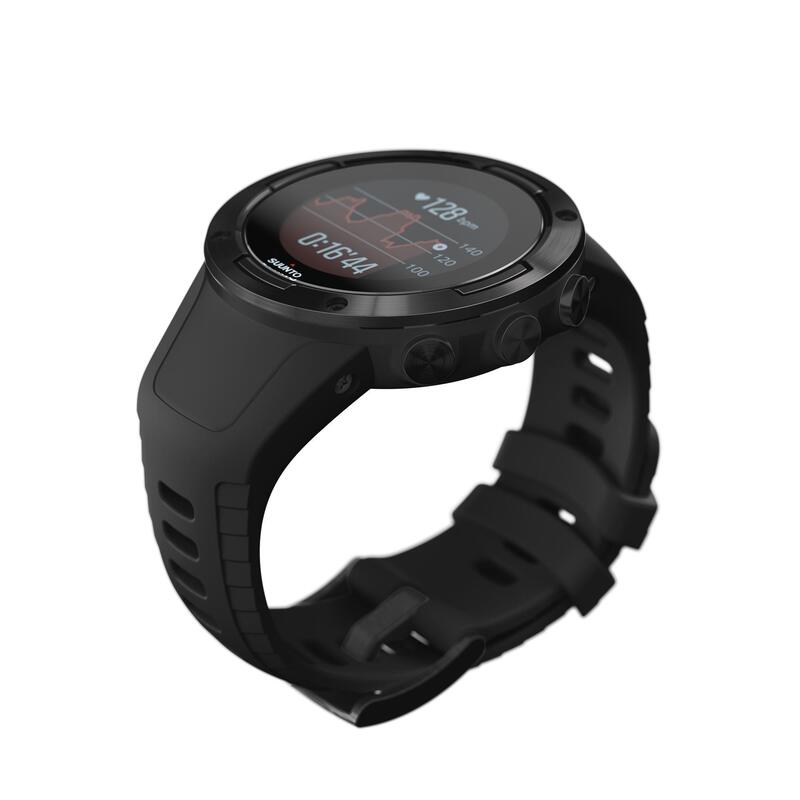Multisport gps-horloge met hartslagmeting 5 All Black